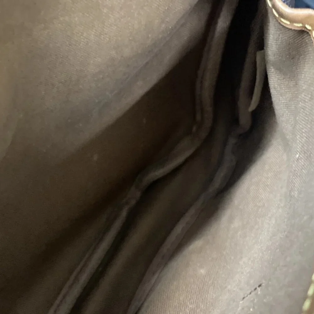 LOUIS VUITTON Logo Saumur 30 Shoulder Bag Monogram Leather Brown - Picture 10 of 16